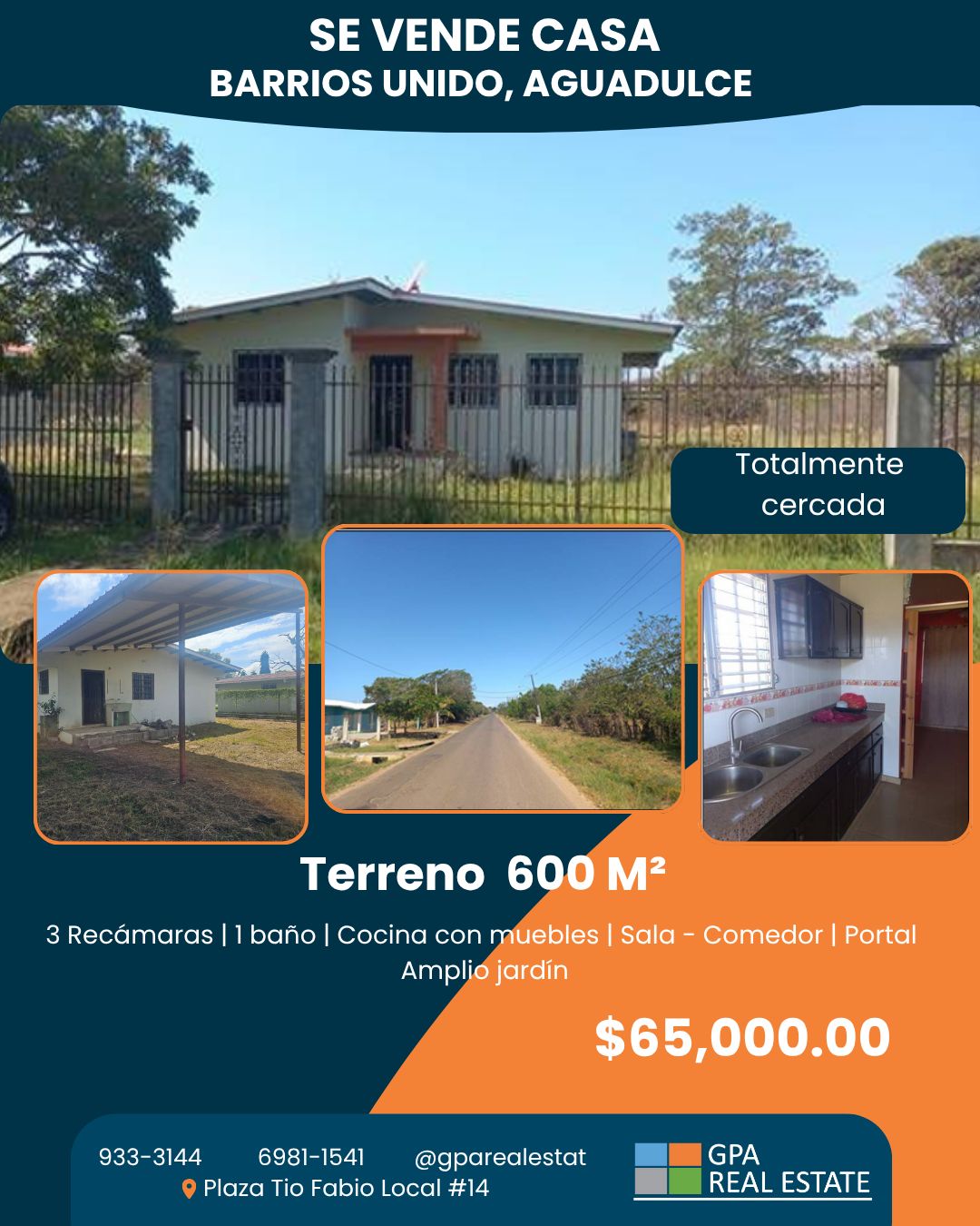 Se Vende Residencia, en Aguadulce